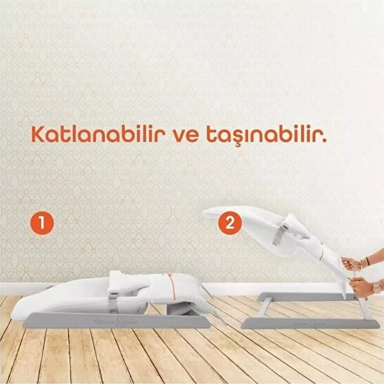 Gezenbebe Bouncy Ev Tipi Ana Kucağı Powder