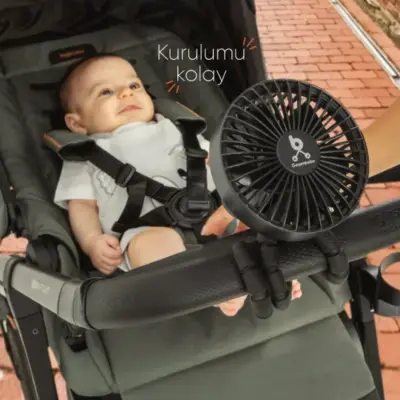 Gezenbebe Çok Fonksiyonlu Bebek Arabası Fanı - 5