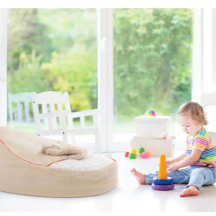 Gezenbebe Comfy Dolgulu Bebek Pufu Mist - 5