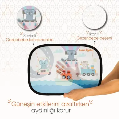 Gezenbebe Hero Araba İçin Bebek Güneşliği (1)