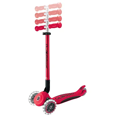Globber Elite Deluxe Işıklı Scooter Kırmızı GLB-439-602 (1)