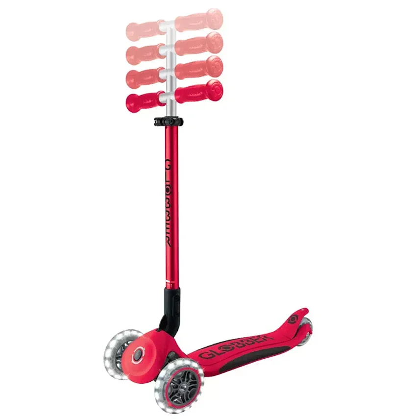 Globber Elite Deluxe Işıklı Scooter Kırmızı GLB-439-602 - 2