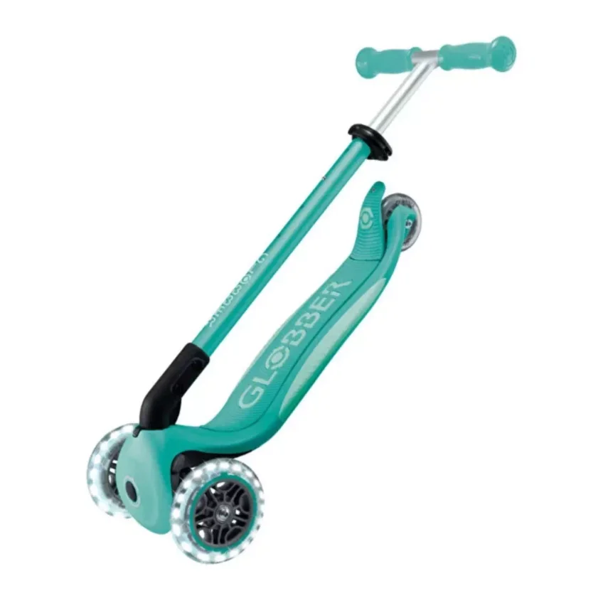 Globber Elite Deluxe Işıklı Scooter Koyu Mint - 8