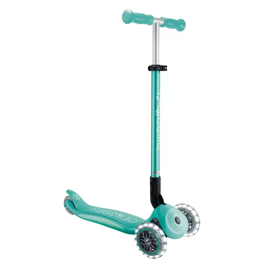 Globber Elite Deluxe Işıklı Scooter Koyu Mint - 1