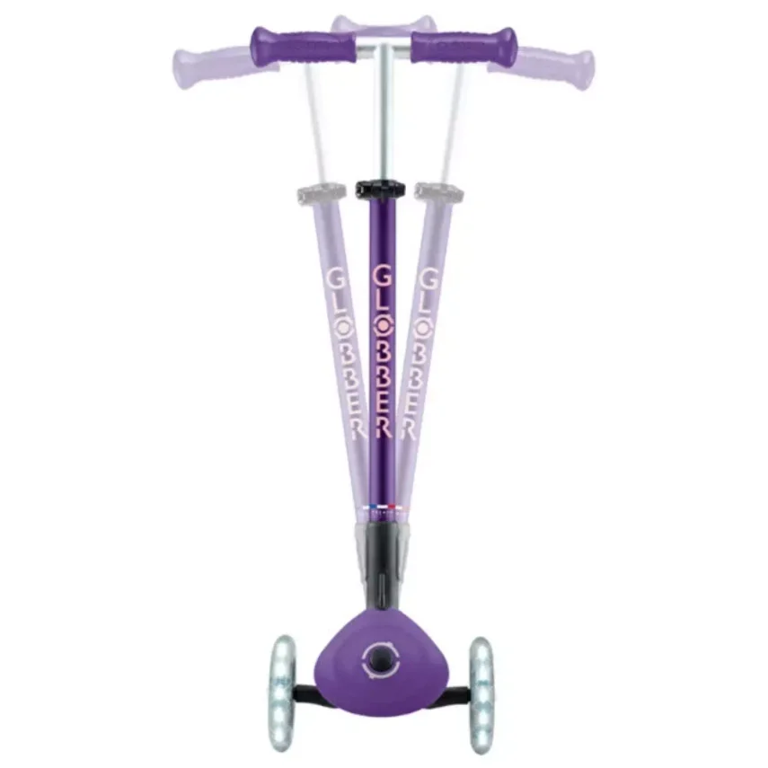 Globber Elite Deluxe Işıklı Scooter Koyu Mor - 5