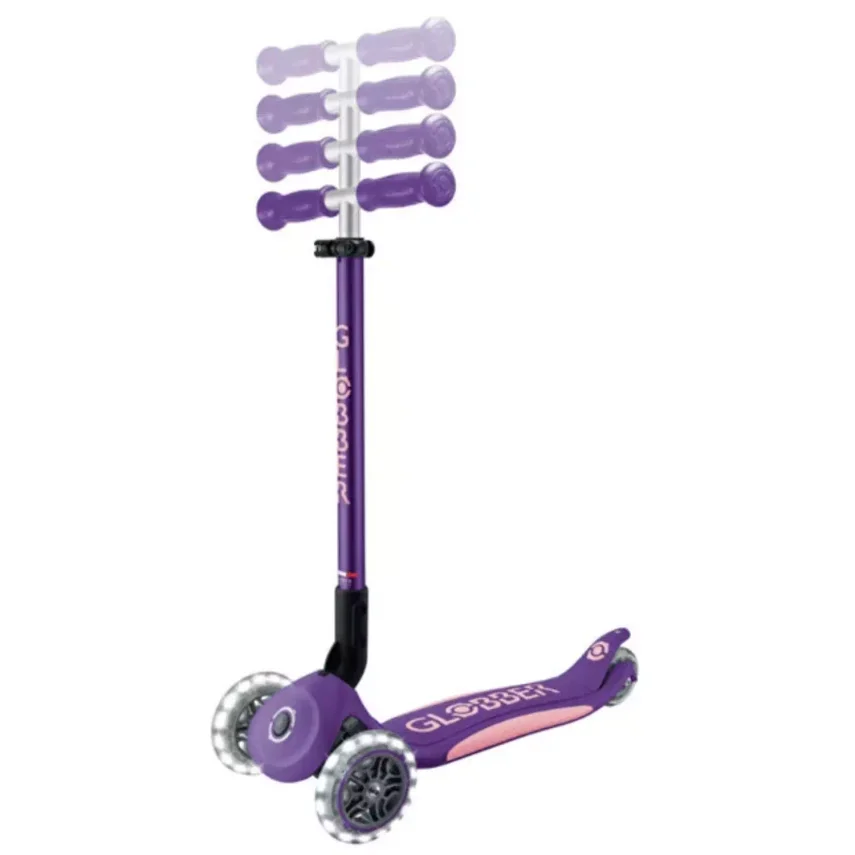 Globber Elite Deluxe Işıklı Scooter Koyu Mor - 6