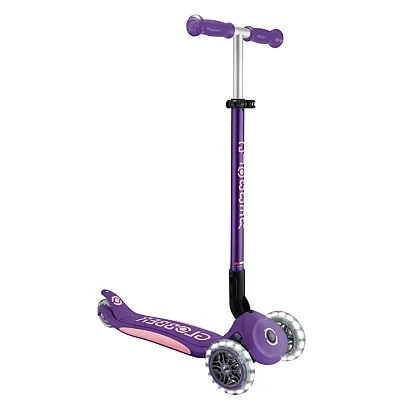 Globber Elite Deluxe Işıklı Scooter Koyu Mor