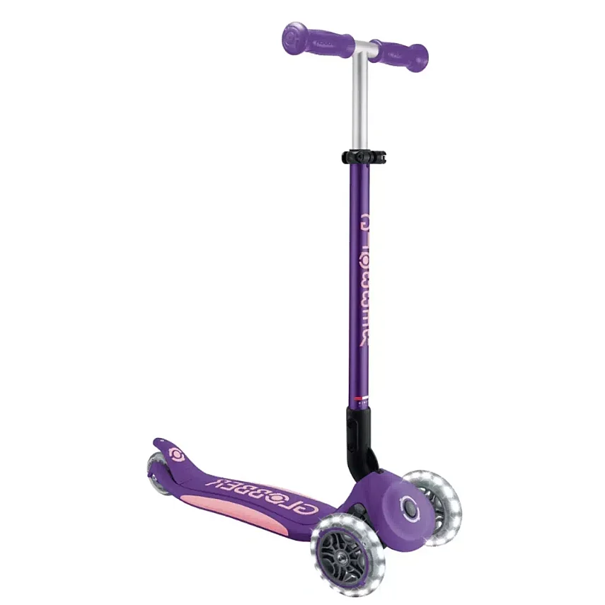Globber Elite Deluxe Işıklı Scooter Koyu Mor - 1