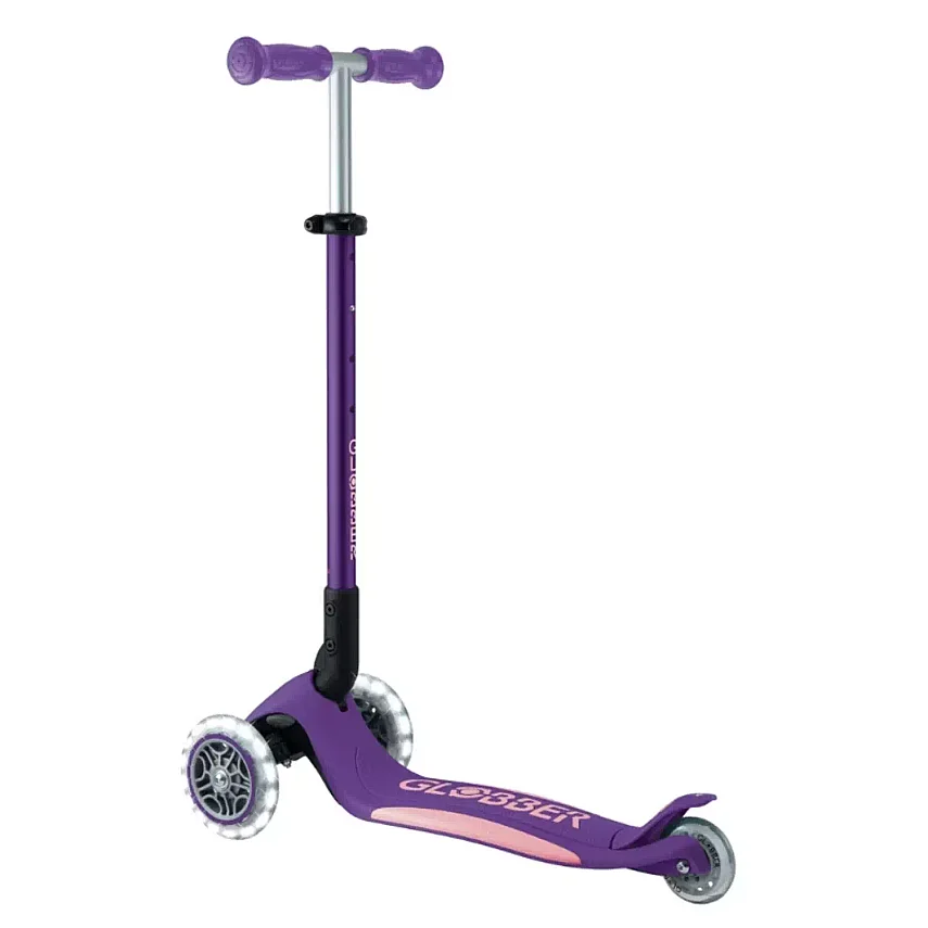 Globber Elite Deluxe Işıklı Scooter Koyu Mor - 3