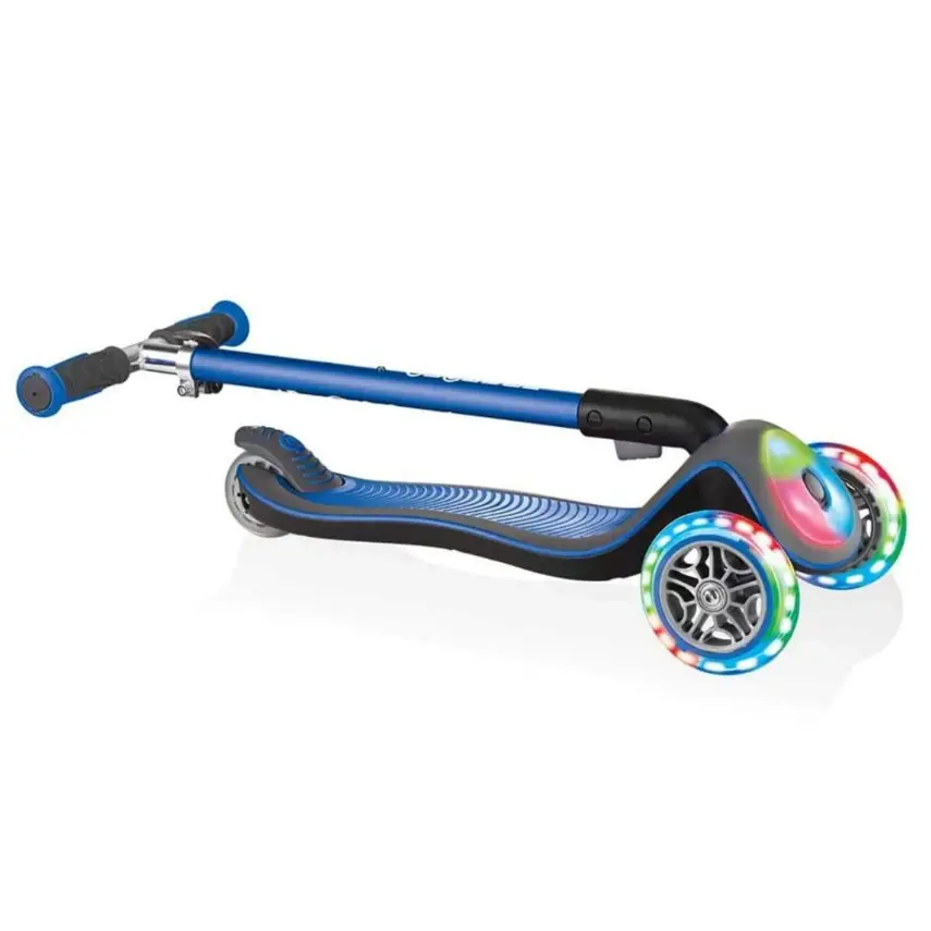 Globber Elite Deluxe Işıklı Scooter Lacivert - 9