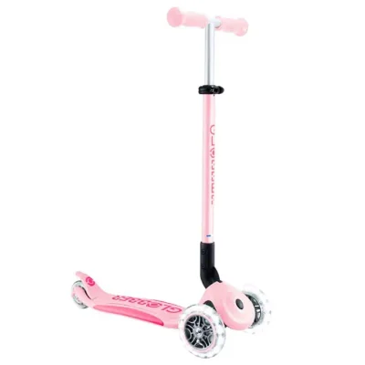 Globber Elite Deluxe Işıklı Scooter Pastel Pembe 