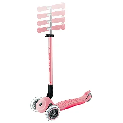Globber Elite Deluxe Işıklı Scooter Pastel Pembe (1)