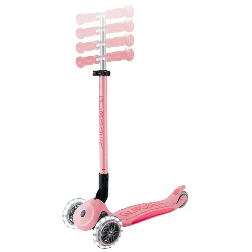 Globber Elite Deluxe Işıklı Scooter Pastel Pembe - 2