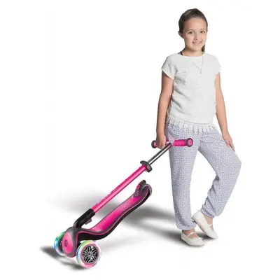 Globber Elite Deluxe Işıklı Scooter Pembe - 5