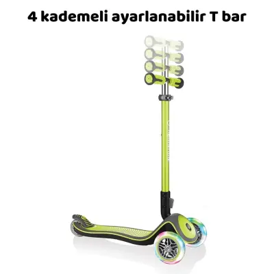 Globber Elite Deluxe Işıklı Scooter Yeşil - 3