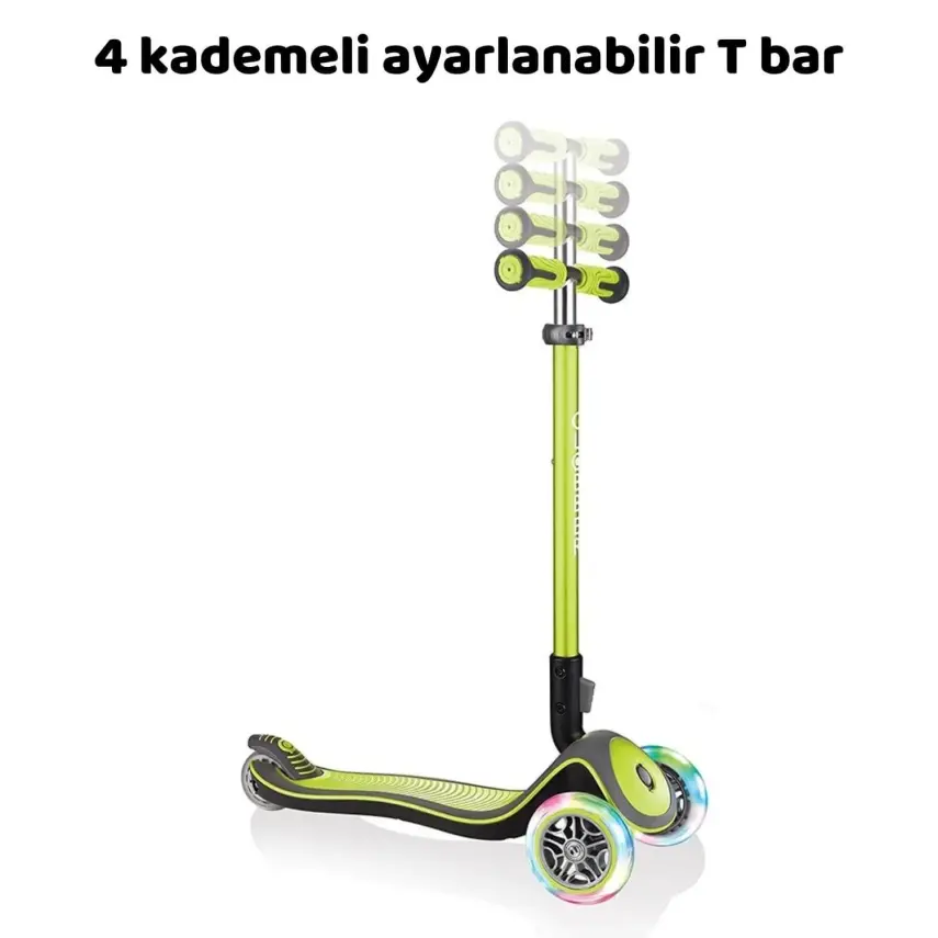 Globber Elite Deluxe Işıklı Scooter Yeşil - 3