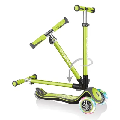 Globber Elite Deluxe Işıklı Scooter Yeşil (1)