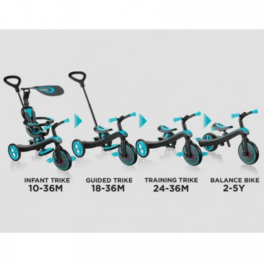 Globber Explorer 4in1 Bisiklet Kırmızı - 5