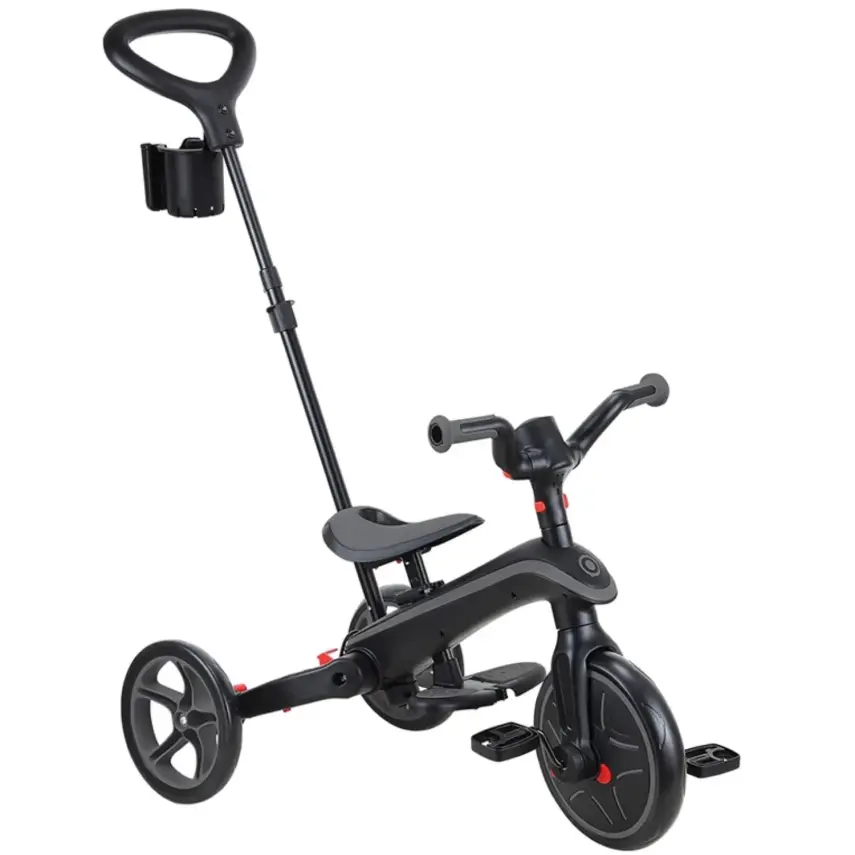 Globber Explorer 4in1 Katlanabilir Bisiklet - Siyah/Gri - 4