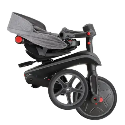 Globber Explorer 4in1 Katlanabilir Bisiklet - Siyah/Gri - 11