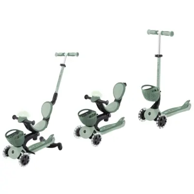 Globber Go Up Baby 360 Derece Manevra Kabiliyetli Işıklı Scooter - Koyu Mint (1)