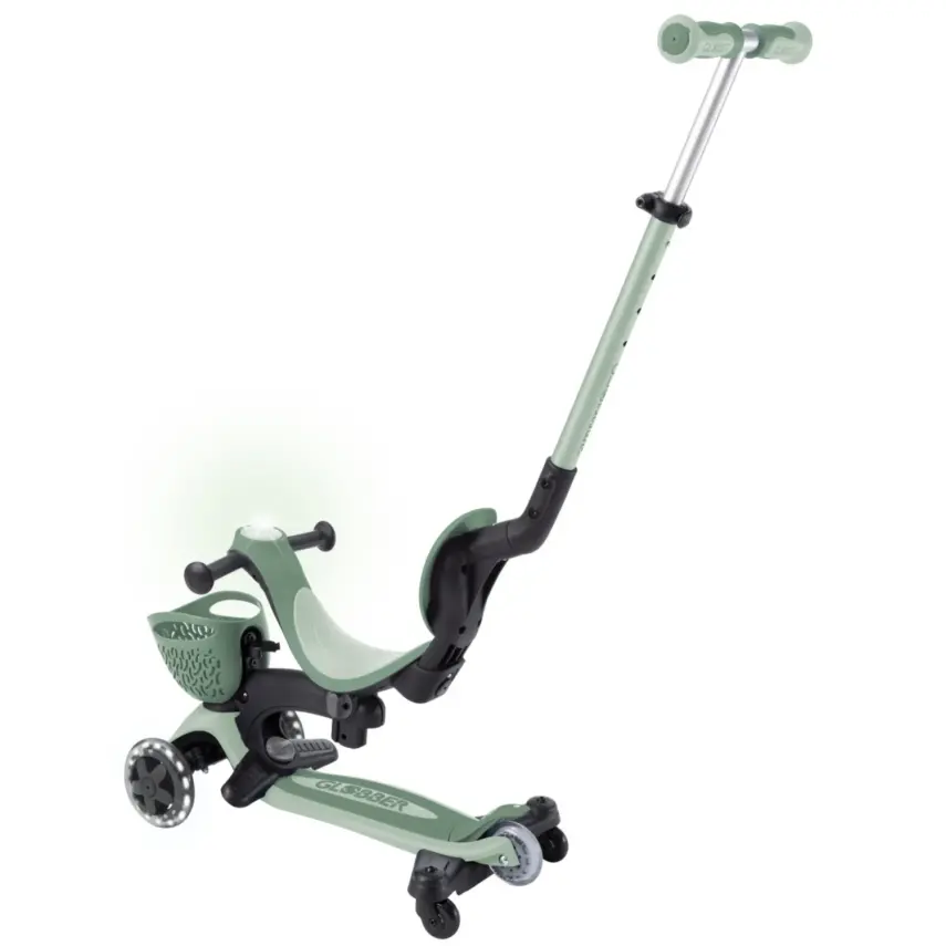 Globber Go Up Baby 360 Derece Manevra Kabiliyetli Işıklı Scooter - Koyu Mint - 12