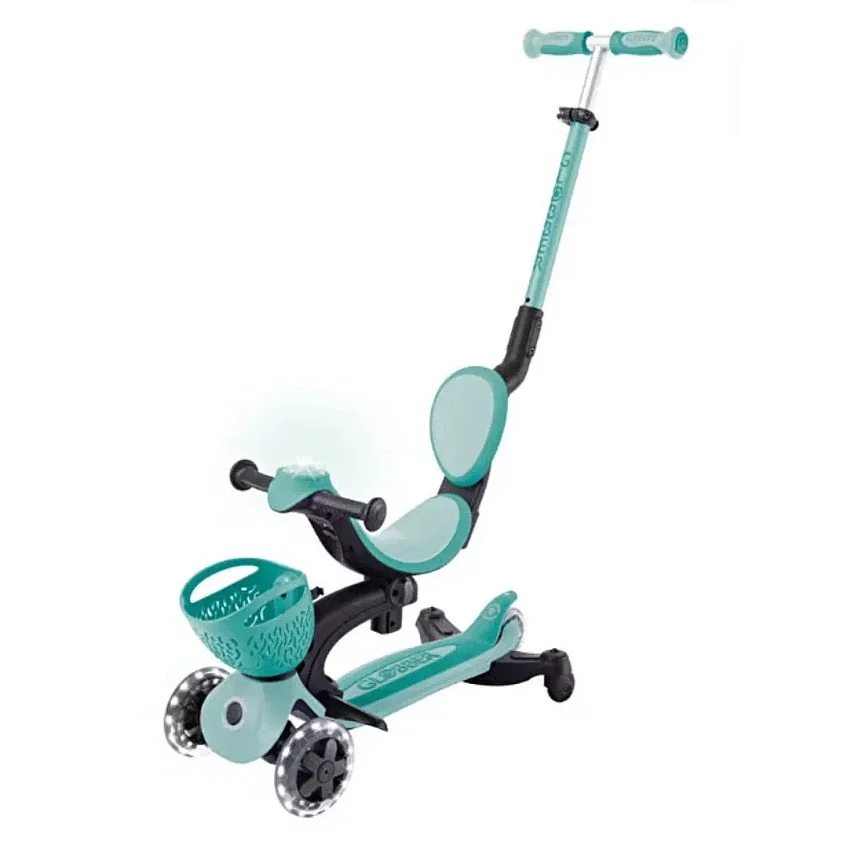 Globber Go Up Baby 360 Derece Manevra Kabiliyetli Işıklı Scooter - Koyu Mint - 3