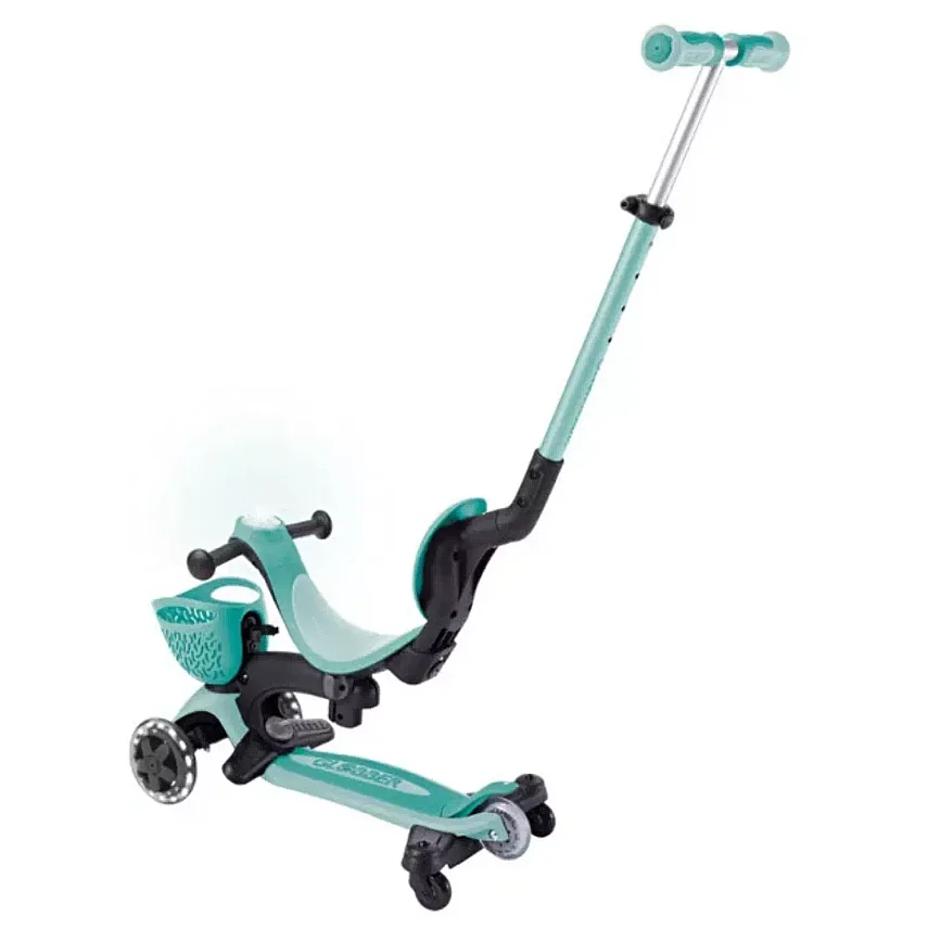 Globber Go Up Baby 360 Derece Manevra Kabiliyetli Işıklı Scooter - Koyu Mint - 4