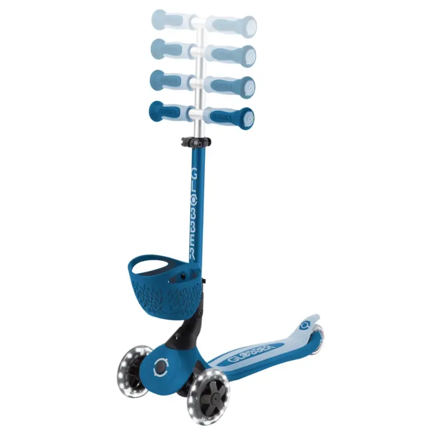 Globber Go Up Baby 360 Derece Manevra Kabiliyetli Işıklı Scooter - Pastel Mavi - 5