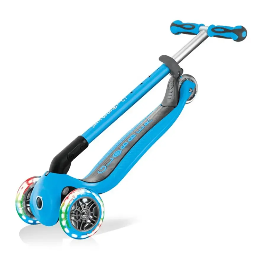 Globber Go Up Deluxe Işıklı Scooter Mavi - 7