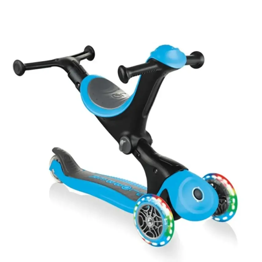 Globber Go Up Deluxe Işıklı Scooter Mavi - 9