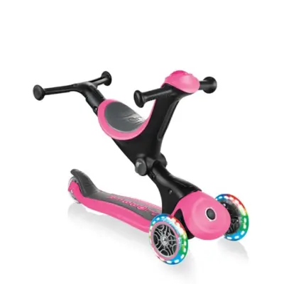 Globber Go Up Deluxe Işıklı Scooter Pembe - 9