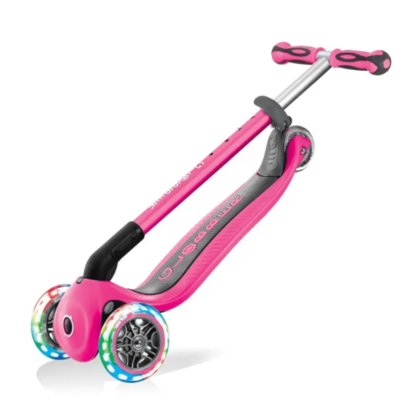 Globber Go Up Deluxe Işıklı Scooter Pembe - 2