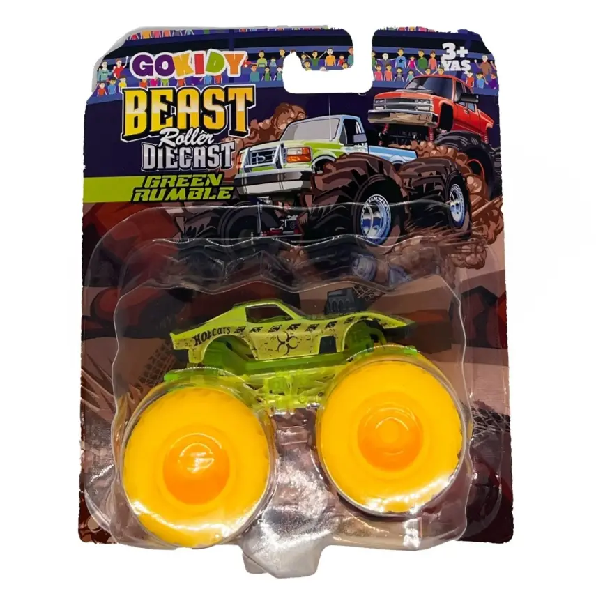Gokidy Beast Roller Diecast-Green Rumble - 2