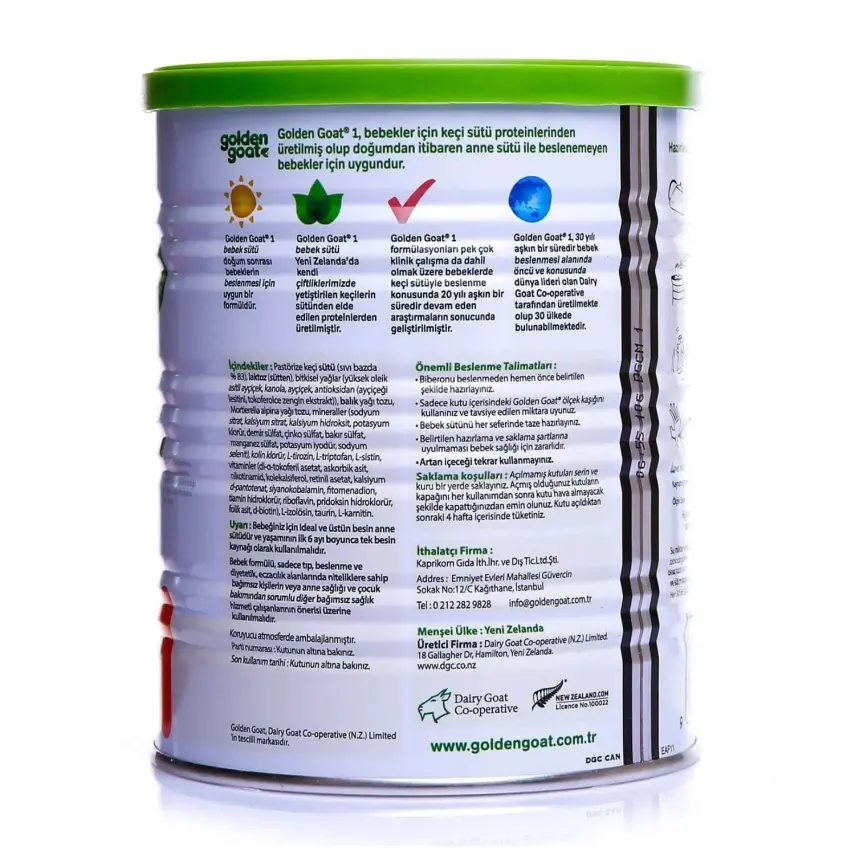 Golden Goat 1 Keçi Bebek Sütü 400 gr - 6