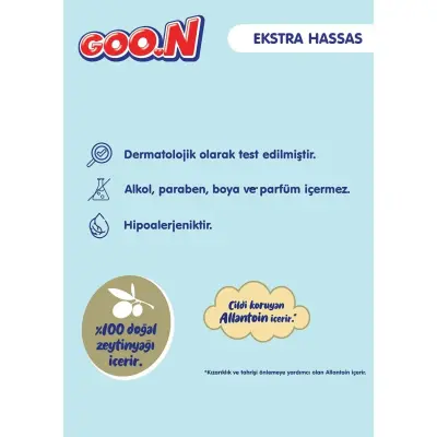 Goon Sensitive Ekstra Hassas Islak Mendil 3x56lı (1)