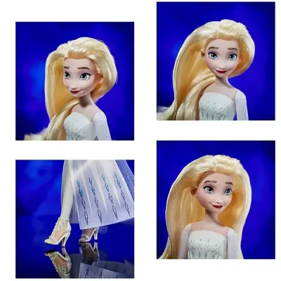Hasbro Disney Kraliçesi Elsa Pırıltılı Moda Bebek - 5