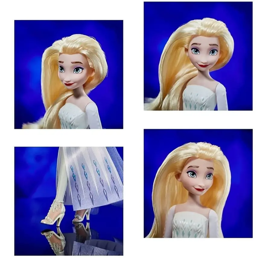 Hasbro Disney Kraliçesi Elsa Pırıltılı Moda Bebek - 5