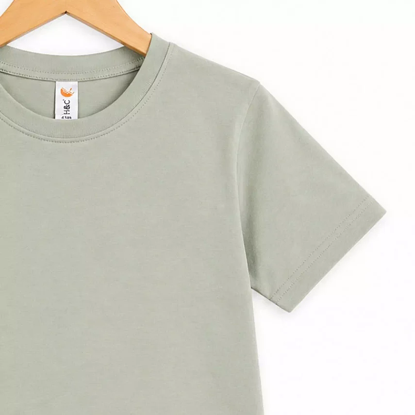 H&C Unisex T-Shirt Adaçayı Yeşili - 4