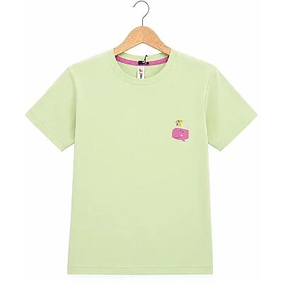 H&C T-Shirt Balina Baskılı Açık Yeşil (1)