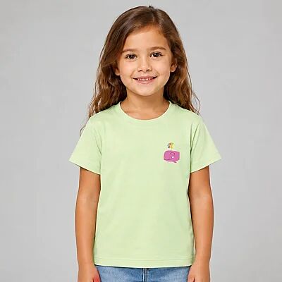 H&C T-Shirt Balina Baskılı Açık Yeşil