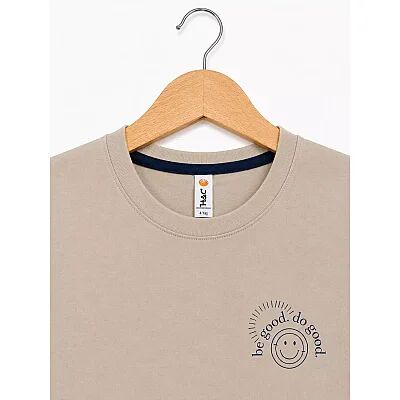 H&C T-Shirt Be Good Bej - 5