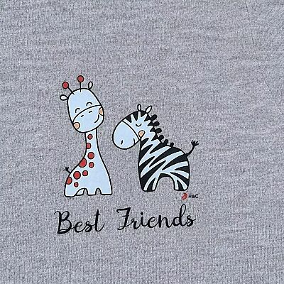 H&C T-Shirt Best Friends Zürafa Zebra - 4