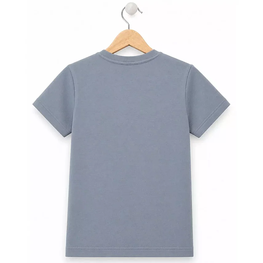 H&C Unisex T-Shirt Duman Mavisi - 4