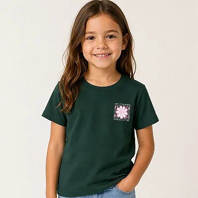 H&C T-Shirt Flower Çam Yeşili