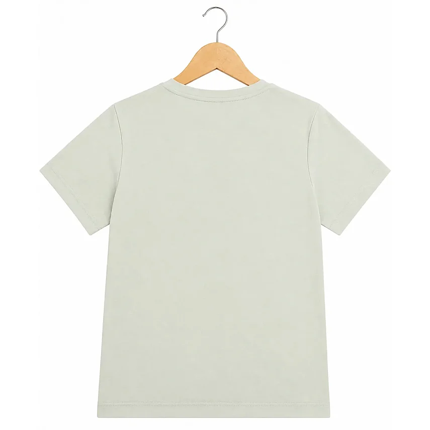 H&C T-Shirt Flowers Adaçayı Yeşili - 5