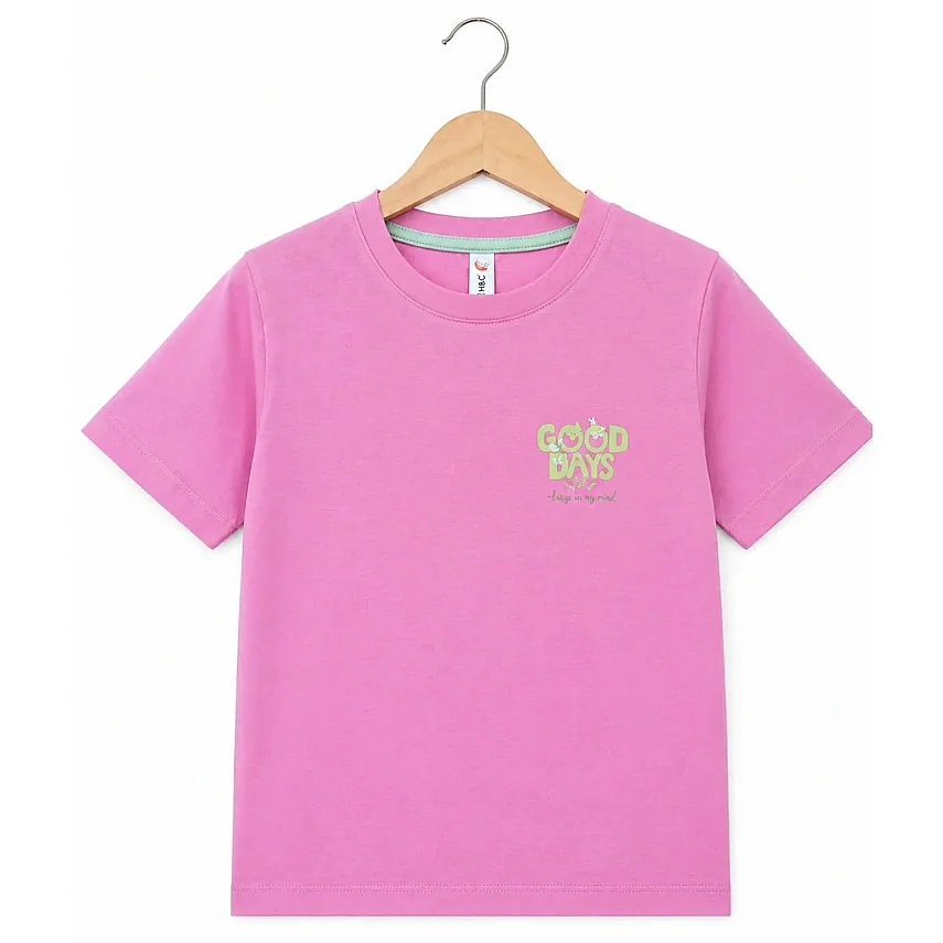 H&C T-Shirt Good Days Pembe - 3