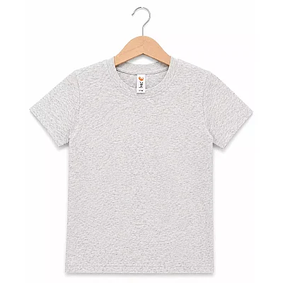 H&C Unisex T-Shirt Gri - Melanj - 4