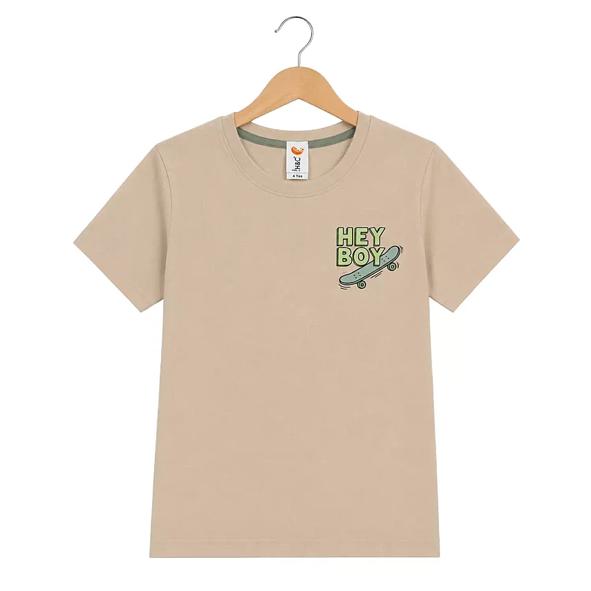 H&C T-Shirt Kaykay Krem - 2