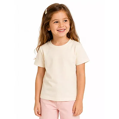H&C Unisex T-Shirt Krem 
